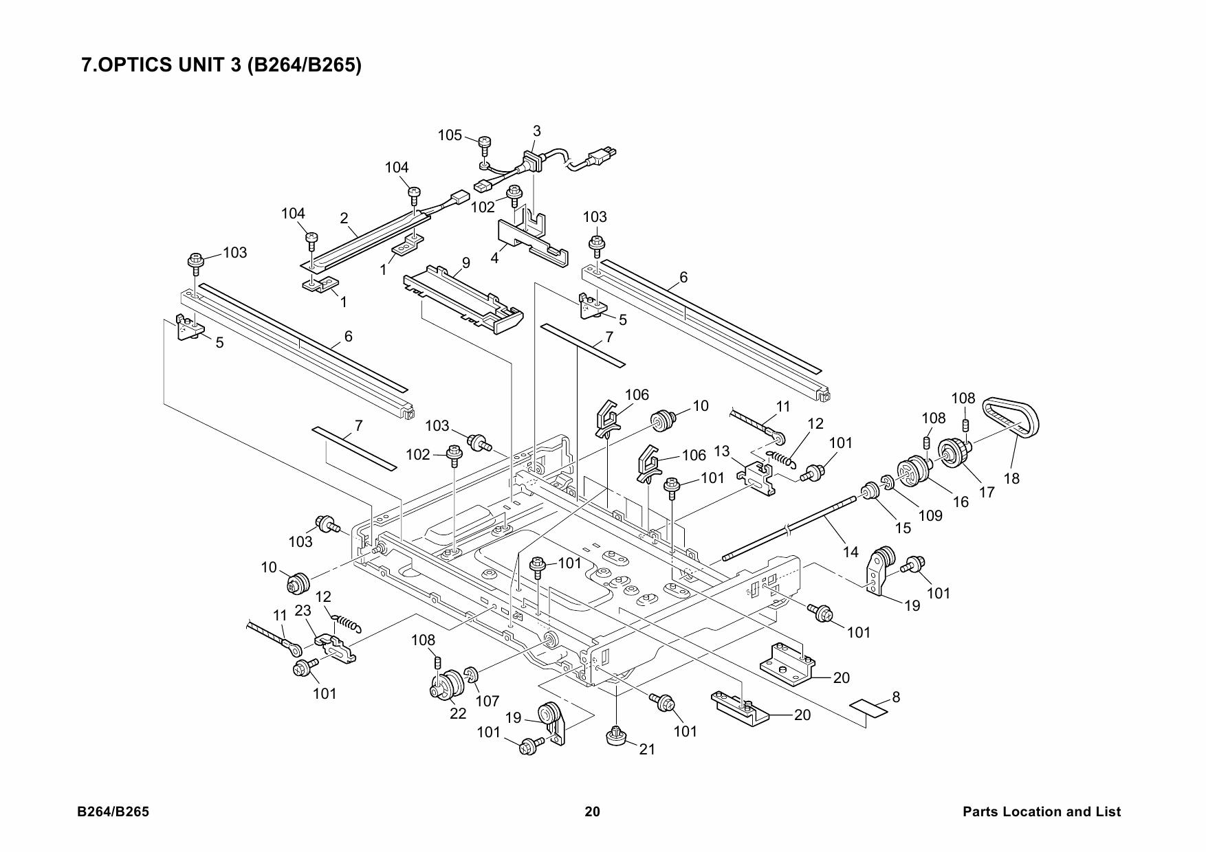 RICOH Options B264 B265 Parts Catalog PDF download-3